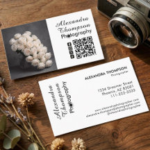 Black White Script Photo Photographer Business
