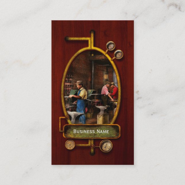 Cartão De Visita Blacksmith - Blacksmithing School 1899 (Frente)