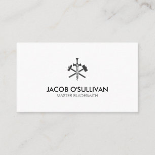 Cartão De Visita Blacksmith Iron Works Metal