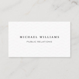 CARTÃO DE VISITA BLANCO PERLA CREMA ELEGANTE CLASICO PROFESIONAL