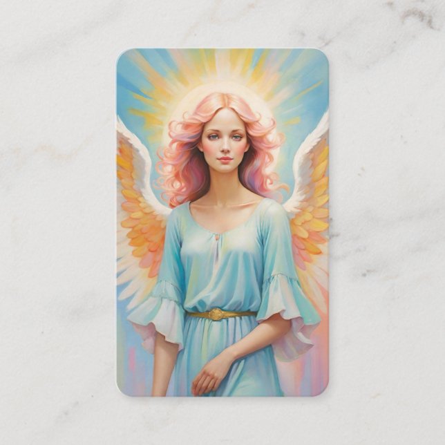 Cartão De Visita Blank Angel Oracle Message Cards (Frente)