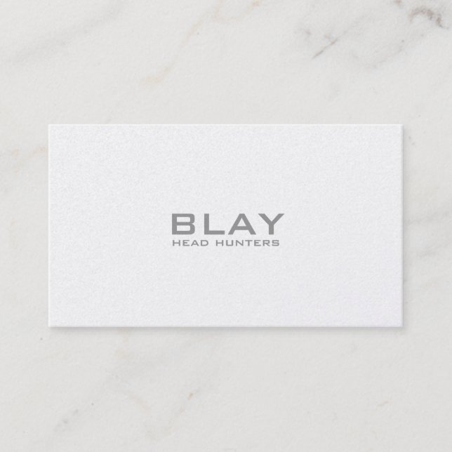 Cartão De Visita BLAY, caçadores principais (Frente)