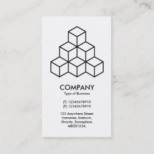 Cartão De Visita Blocos Geométricos