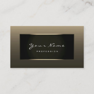 Cartão De Visita Blogue de moda Stylist Champagne Faux Dourado Blac
