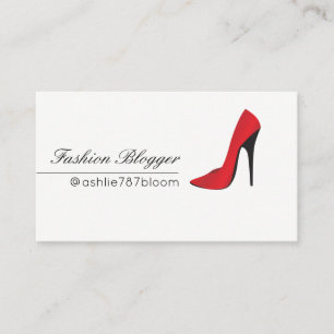 Cartão De Visita Blogueira de Moda, Mídia Social, Siga-me