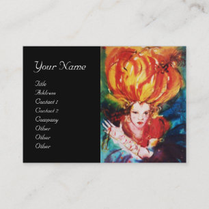 Cartão De Visita BLONDE IN RED Beauty , Makeup, Hair Salon