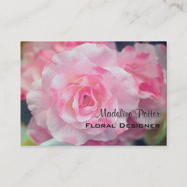 Cartão De Visita Bloomdeville Elegant Floral Professional (Frente)