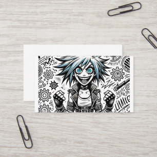 Cartão De Visita blu_eye original de arte animada animada
