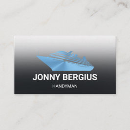 Cartão De Visita Blue Boat Handyman