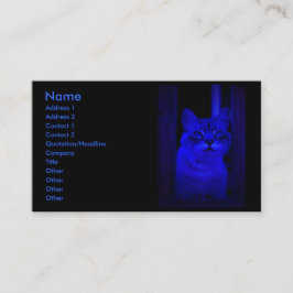 Cartão De Visita Blue Cat