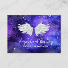 Cartão De Visita *~* Blue Cosmos Stars Galaxy Angel Wing Universo B
