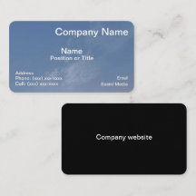Blue Horizon Professional Business Card