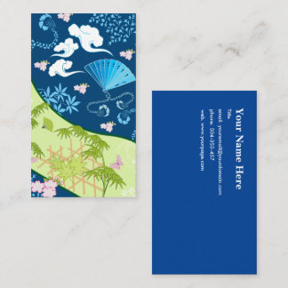 Cartão De Visita Blue Kimono