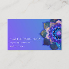 Cartão De Visita Blue Lotus Mandala