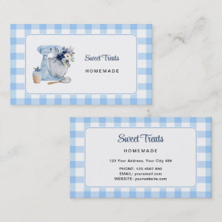 Cartão de Visita Blue Mixer Homebakery