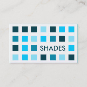 Cartão De Visita BLUE SHADES (mod quadrares)