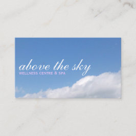 Cartão De Visita Blue sky with white clouds picture business card |