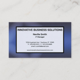 Cartão De Visita Blue Texture Technology High Tech IT