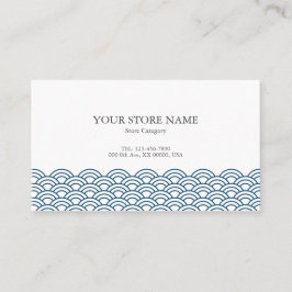 Cartão De Visita Blue Waves "Seigaiha" WAGARA 名刺