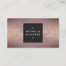 Cartão De Visita Blush Confetti Rain Pattern Modern