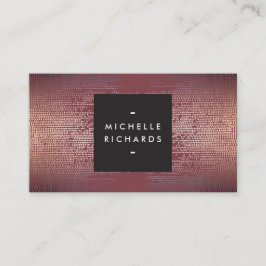 Cartão De Visita Blush Confetti Rain Pattern Modern Burgundy