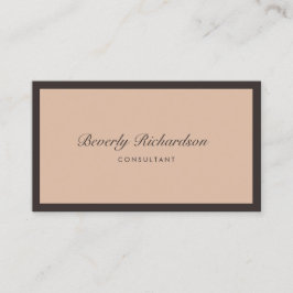 Cartão De Visita Blush profissional minimalista elegante e moderno