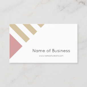 Cartão De Visita Blush Taupe Consultor Geométrico