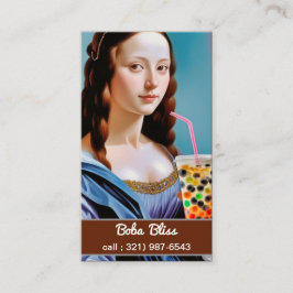 Cartão De Visita Boba Lisa - Bold Bubble Tea 
