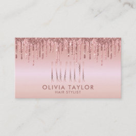 Cartão De Visita Bobby Pins Hair Stylist Hair Salon Hairdresser