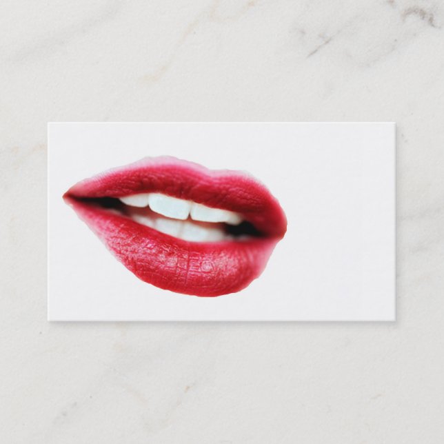 Cartão De Visita boca grande (Frente)