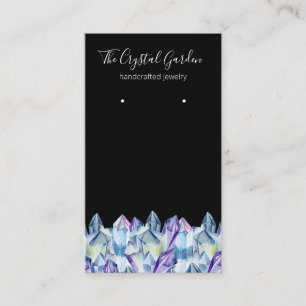 Cartão De Visita Boho Ametist Espiritual Cristais Orelhando Joias