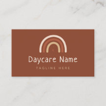 Boho Brown Rainbow Moon Stars Chilcare Daycare