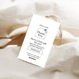 Cartão De Visita Boho Business Obrigado Mantenha a Marca