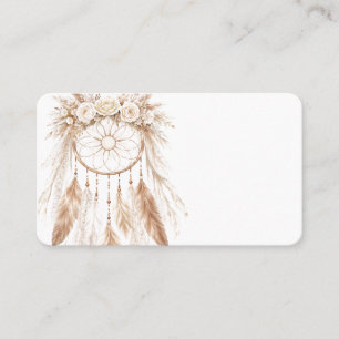 Cartão de Visita Boho Cottage Shabby Chic Penas