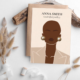 Cartão De Visita Boho exclusivo para mulheres inclusivas Estreladas