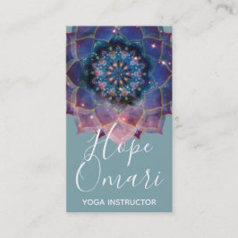 Cartão De Visita Boho Nebula Bloom | Design Mandala
