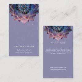 Cartão De Visita Boho Nebula Bloom | Design Mandala