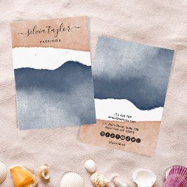 Cartão De Visita Boho Terracotta Marinho Jewelry Holry Social Media