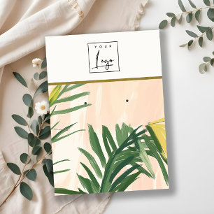 Cartão De Visita Boho Tropical Palm Sai do Colar