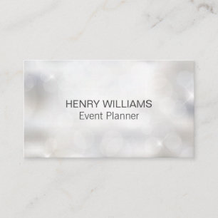 Cartão De Visita Bokeh   Planejador de Eventos de Casamento   Cater