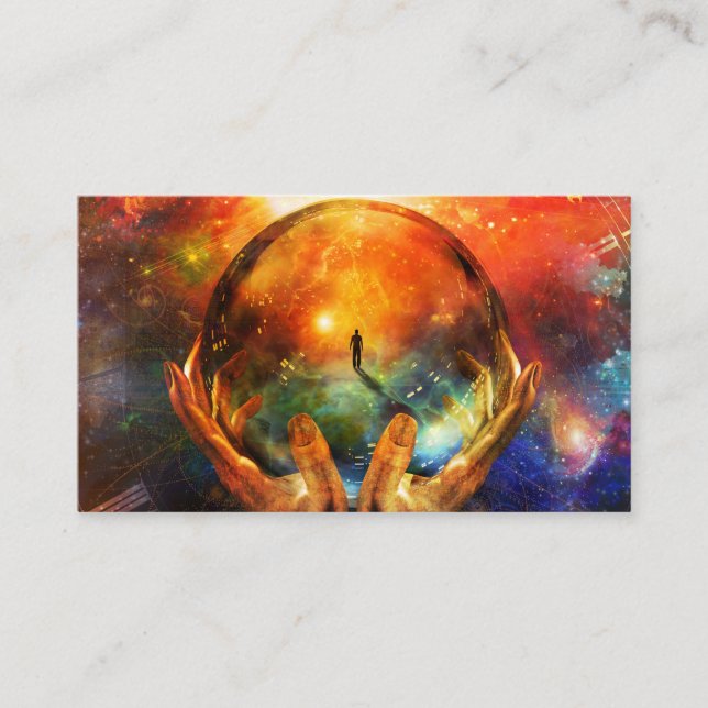 Cartão De Visita Bola de cristal (Frente)