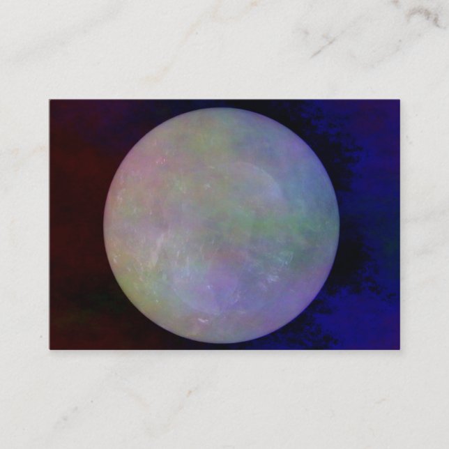 Cartão De Visita Bola de Crystall de quartzo (Frente)