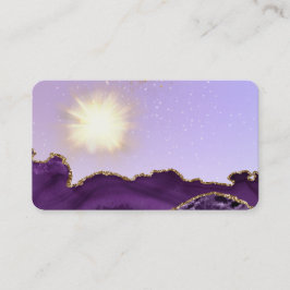 Cartão De Visita *~* Bola de Energia do Agato Púrpura Claro