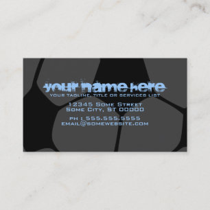 Cartão De Visita bola de futebol: cor customizável: