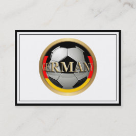 Cartão De Visita Bola de Futebol da Alemanha