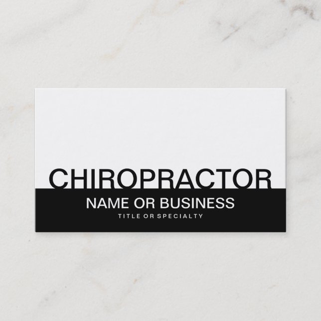 Cartão De Visita bold CHIROPRATOR (Frente)