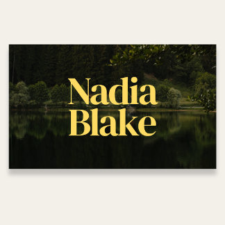 Cartão De Visita Bold Editorial Style Photo QR Code White