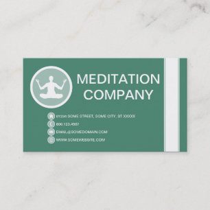 Cartão De Visita Bolha de MEDITAÇÃO
