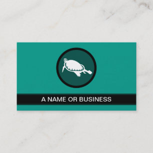 Cartão De Visita bolha verde tartaruga