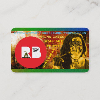 CARTÃO DE VISITA BOLHA VERMELHA SK8N